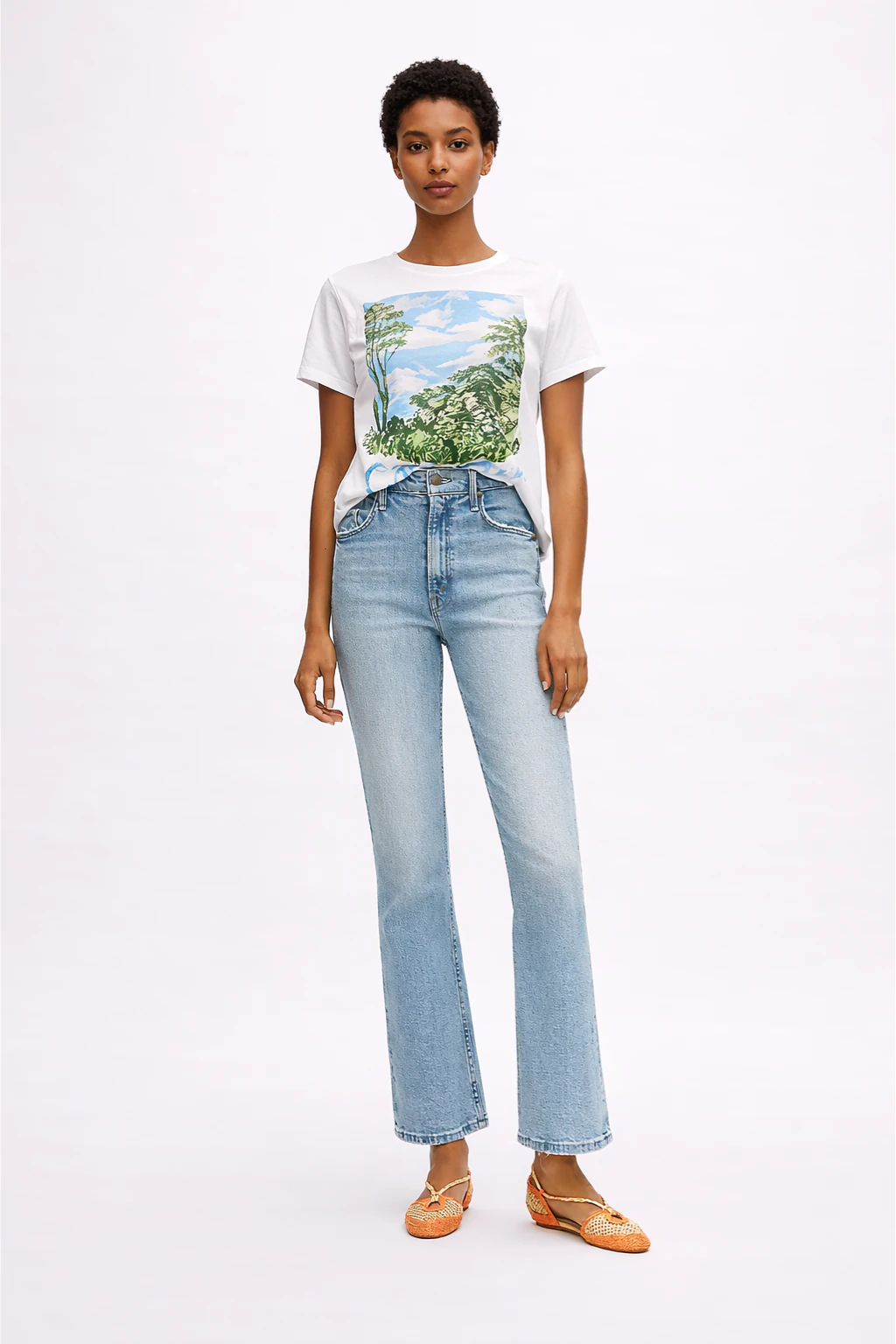Jean sur-mesure bootcut taille haute – Infinite Motion - BF101 - Vue 1