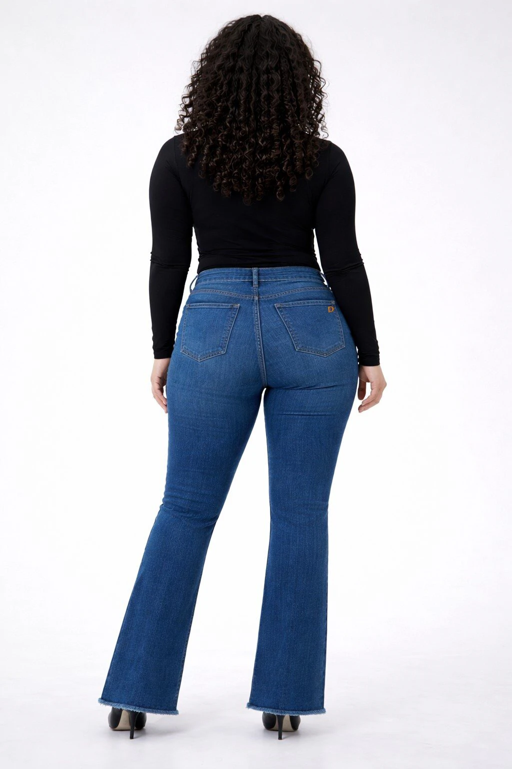 Jean sur-mesure bootcut taille basse – Silent Curve - BF104 - Vue 2