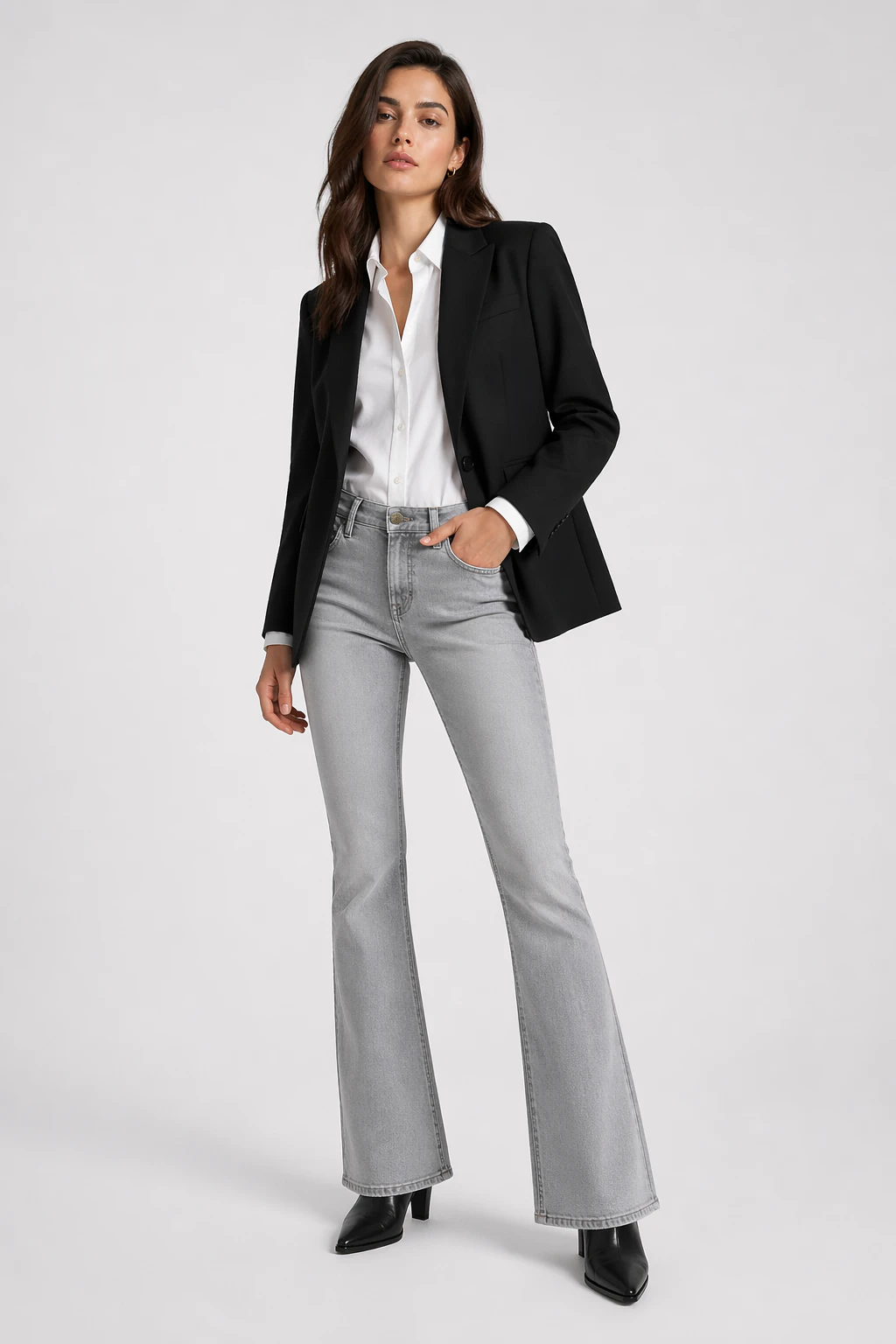 Jean sur-mesure bootcut taille basse – Signature Frame - BF106 - Vue 1