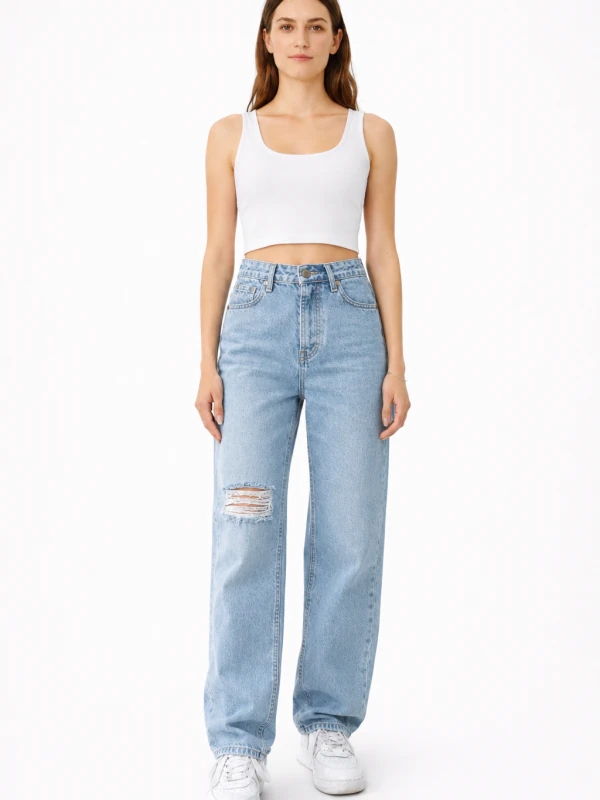 Jean sur-mesure boyfriend taille haute – Fluid Identity | HOLDENIM