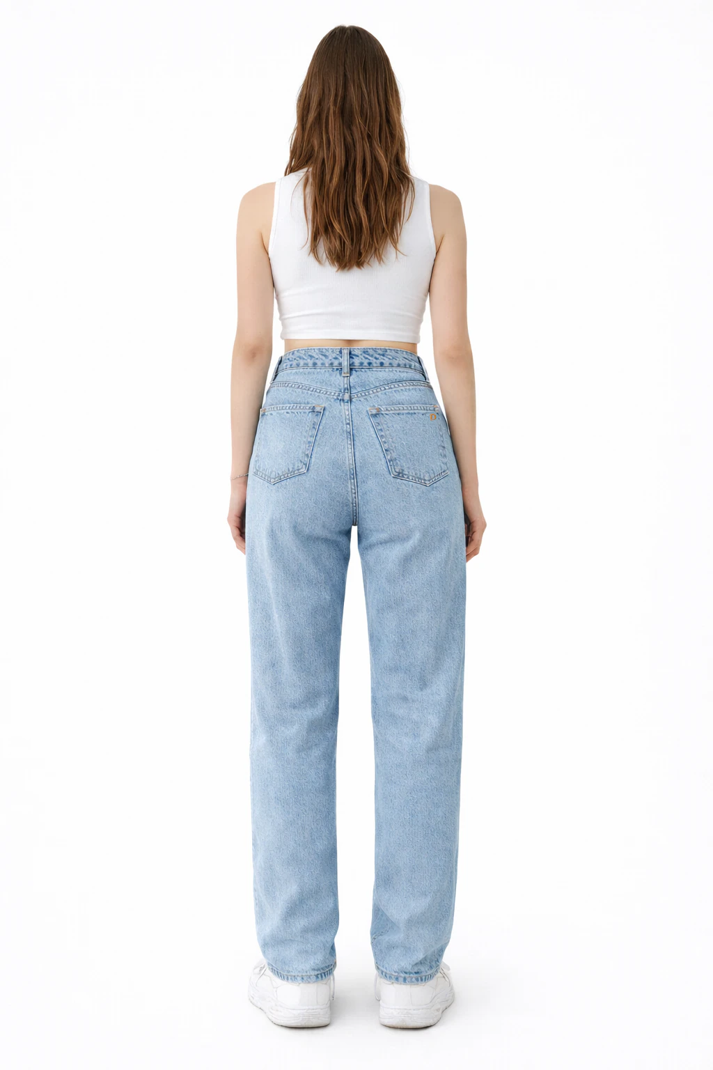 Jean sur-mesure boyfriend taille haute – Fluid Identity - BS201 - Vue 2