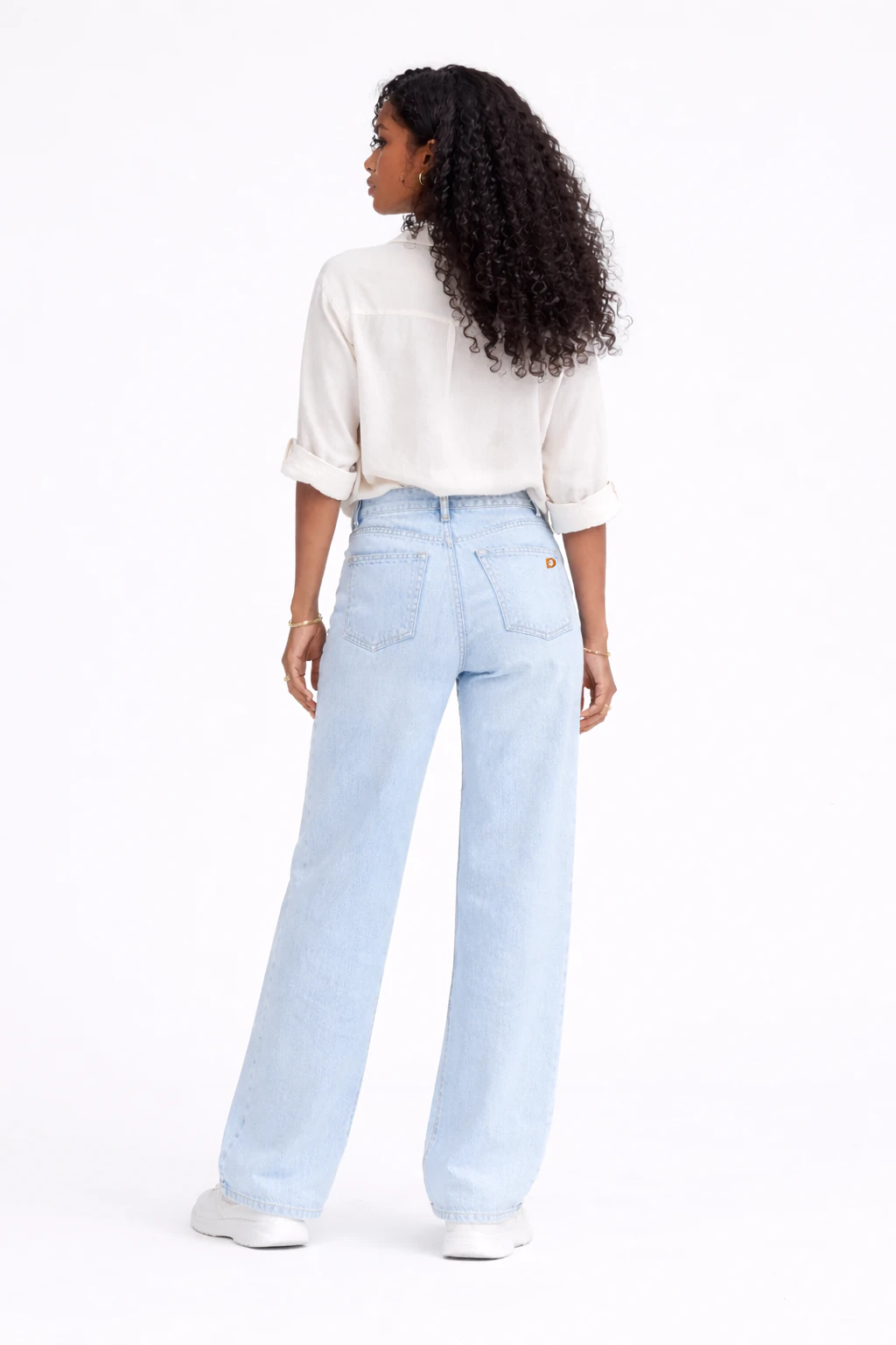 Jean sur-mesure boyfriend taille basse – Blue Confidence - BS202 - Vue 2