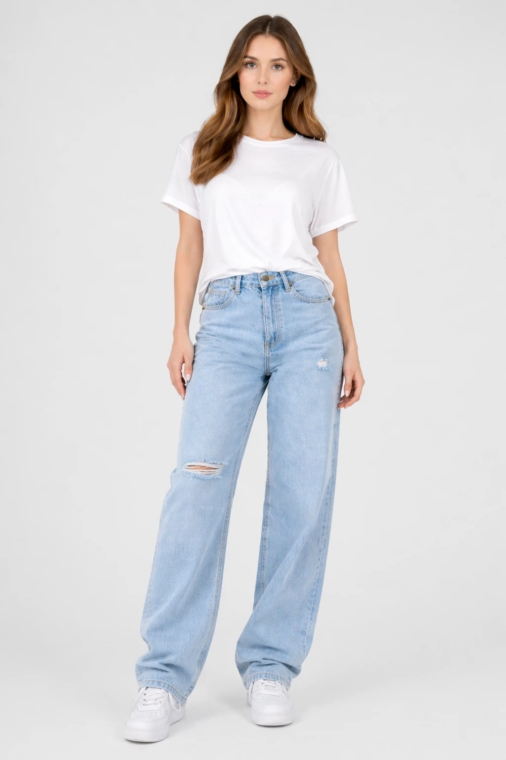 Jean sur-mesure boyfriend taille basse – Velvet Motion - BS206 - Vue 1