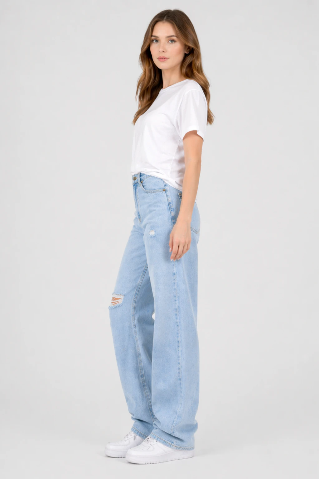 Jean sur-mesure boyfriend taille basse – Velvet Motion - BS206 - Vue 3