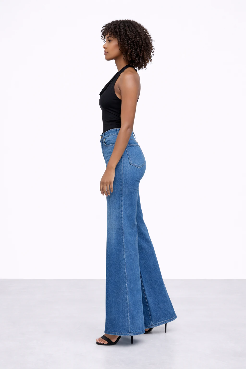 Jean sur-mesure flare taille haute – Bold Horizon 2 - FS303 - Vue 3