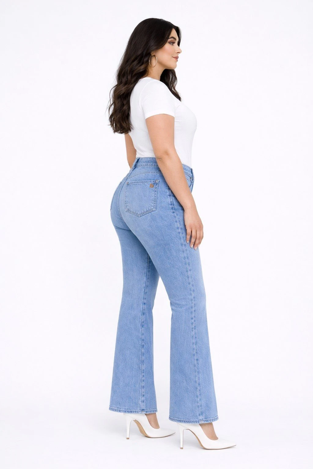 Jean sur-mesure flare taille moyenne – Urban Sculpt - FS305 - Vue 3