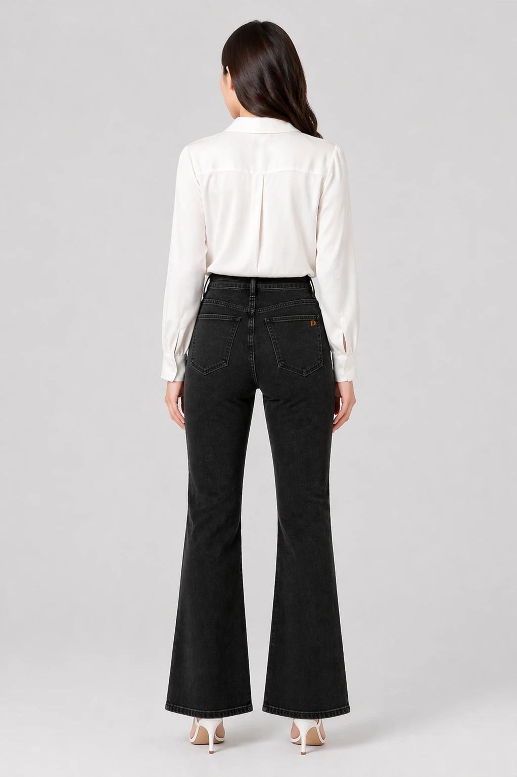 Jean sur-mesure flare taille haute – Pure Structure - FS306 - Vue 2
