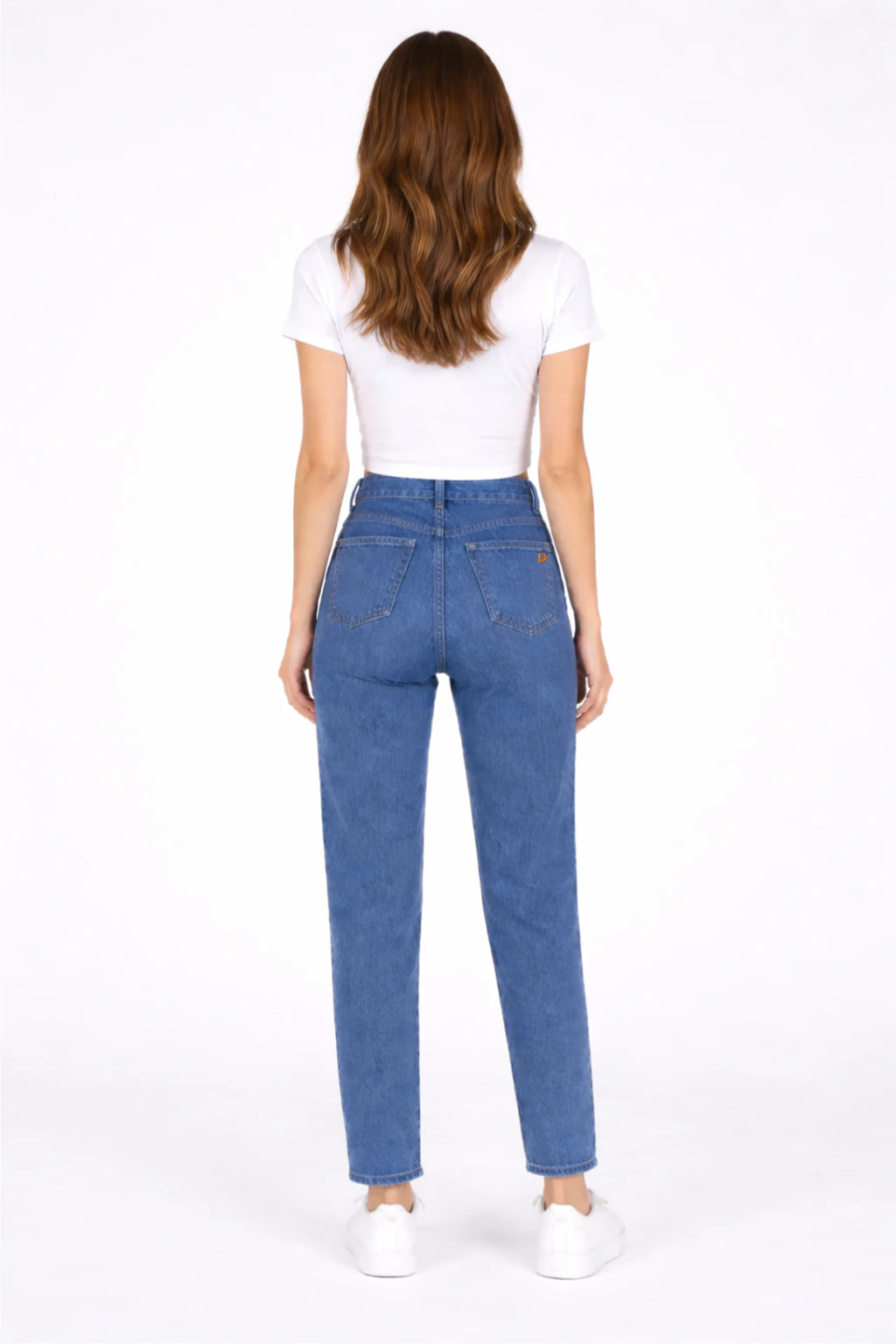Jean sur-mesure coupe mom taille haute – Tailored Ease - ME402 - Vue 2