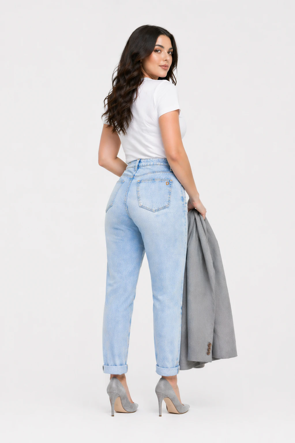 Jean sur-mesure coupe mom taille moyenne – Midnight Shape - ME404 - Vue 2