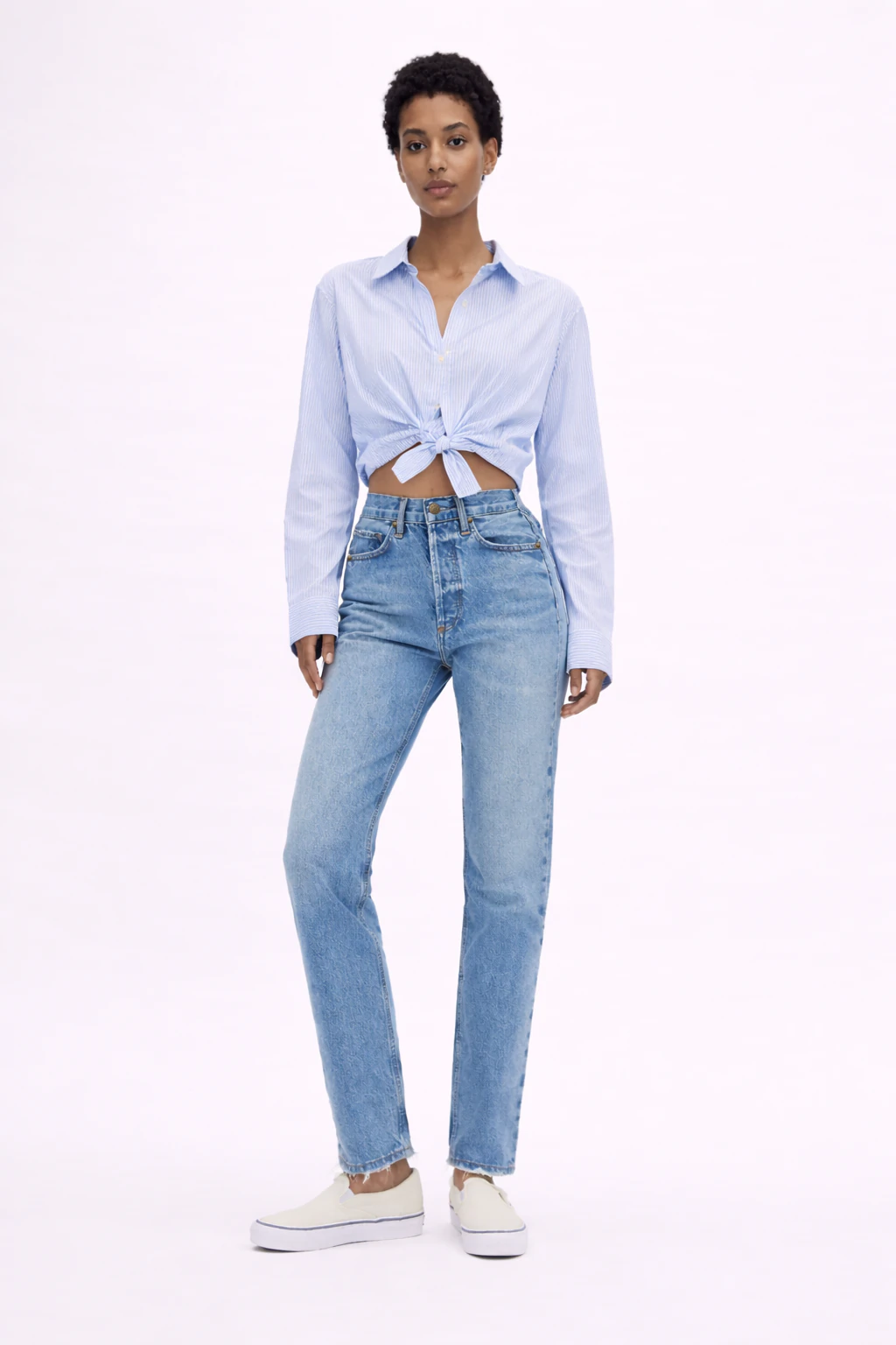 Jean sur-mesure coupe droite taille haute – Limitless Fit - SG702 - Vue 1