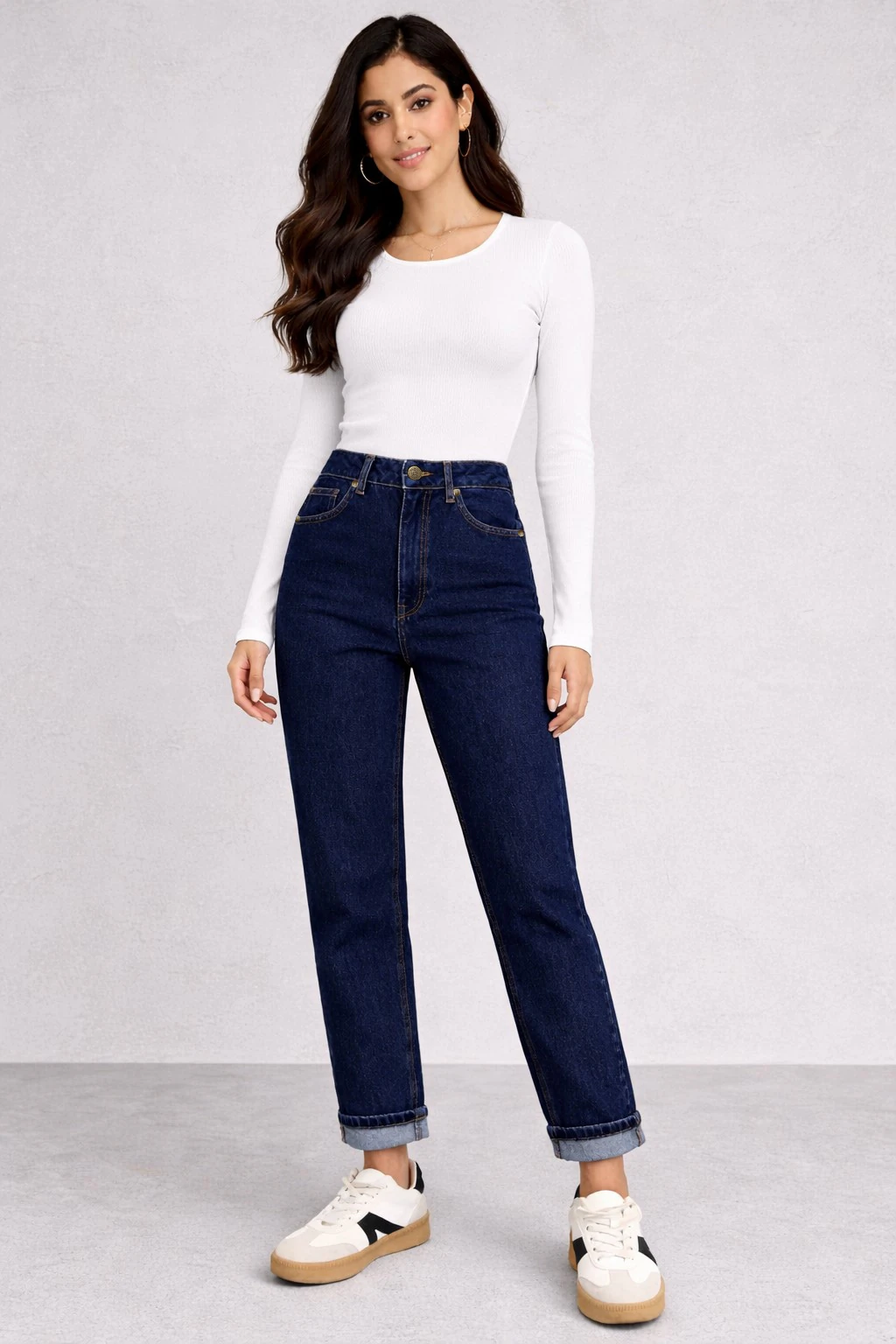 Jean sur-mesure coupe droite taille haute – Bold Horizon 3 - SG705 - Vue 1