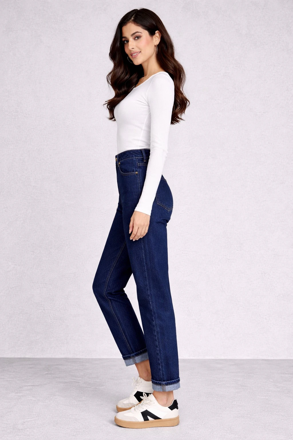 Jean sur-mesure coupe droite taille haute – Bold Horizon 3 - SG705 - Vue 3