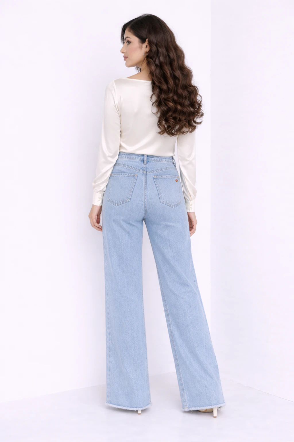 Jean sur-mesure wide leg taille haute – True Ease 4 - WH803 - Vue 2