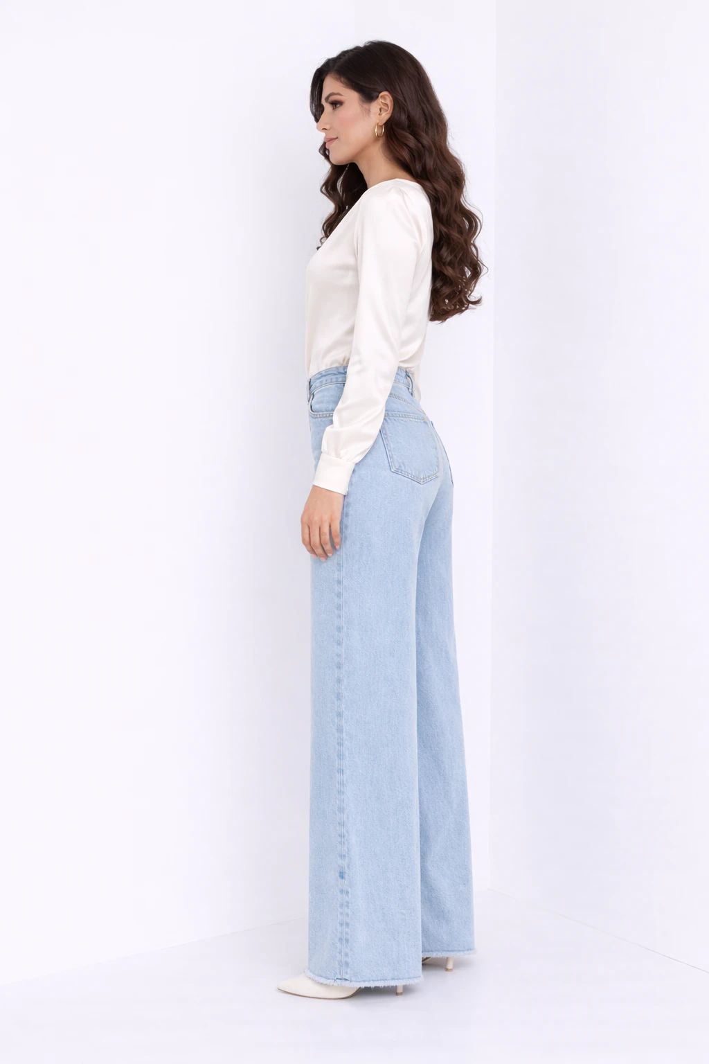 Jean sur-mesure wide leg taille haute – True Ease 4 - WH803 - Vue 3