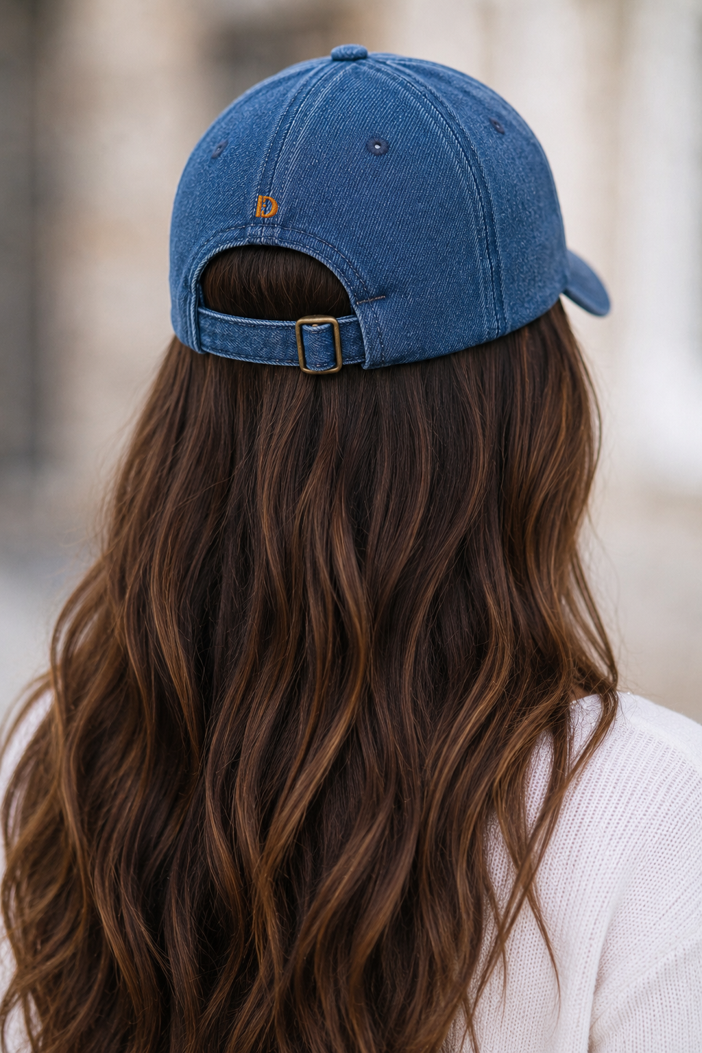 Casquette Frayden en denim personnalisable - effet usé – Image 2