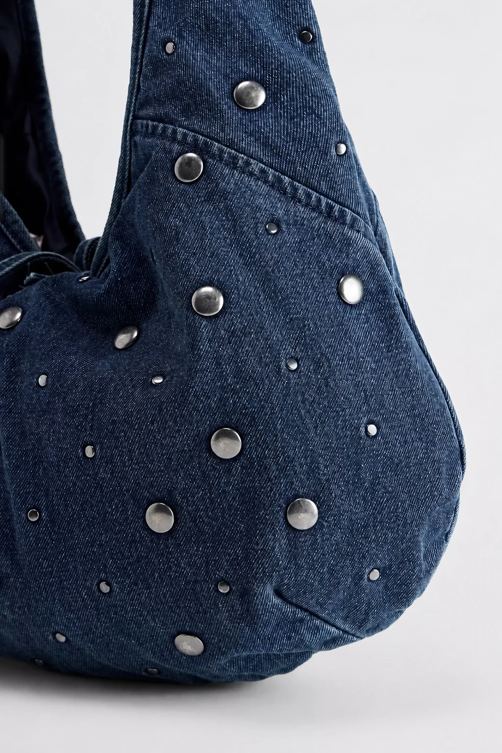 Sac hobo en denim personnalisable – Modèle Nomad - Vue 3