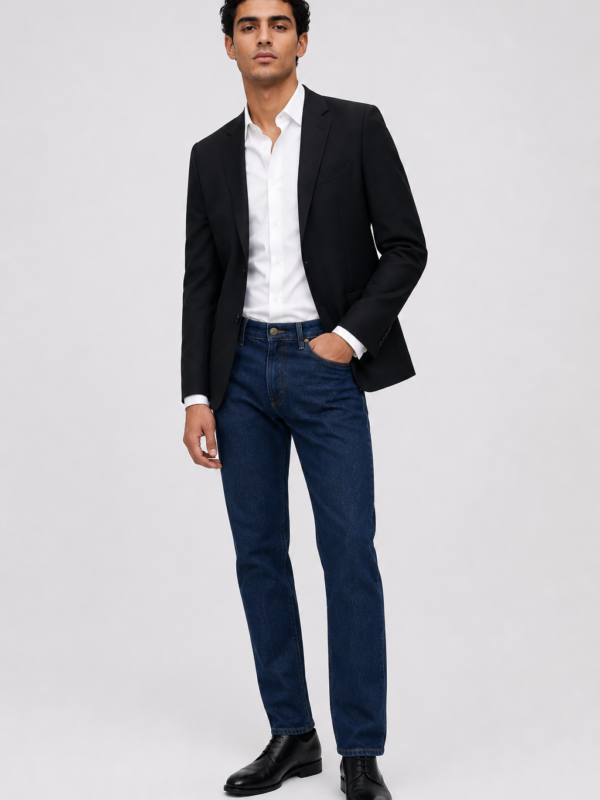 Jean sur-mesure regular homme taille moyenne – Deep Indigo | HOLDENIM