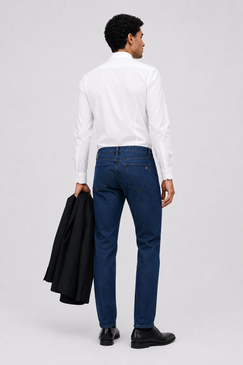 Jean sur-mesure regular homme taille moyenne – Deep Indigo - RP202 - Vue 2