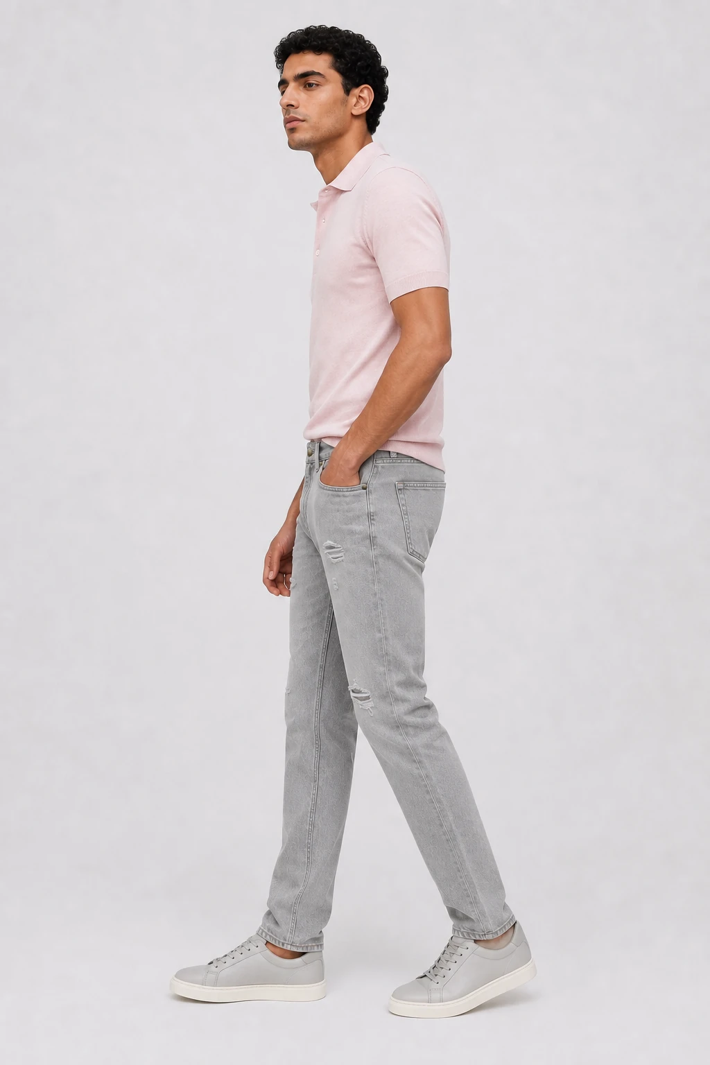 Jean sur-mesure regular homme taille haute – Urban Balance | HOLDENIM RP203 - Vue 3