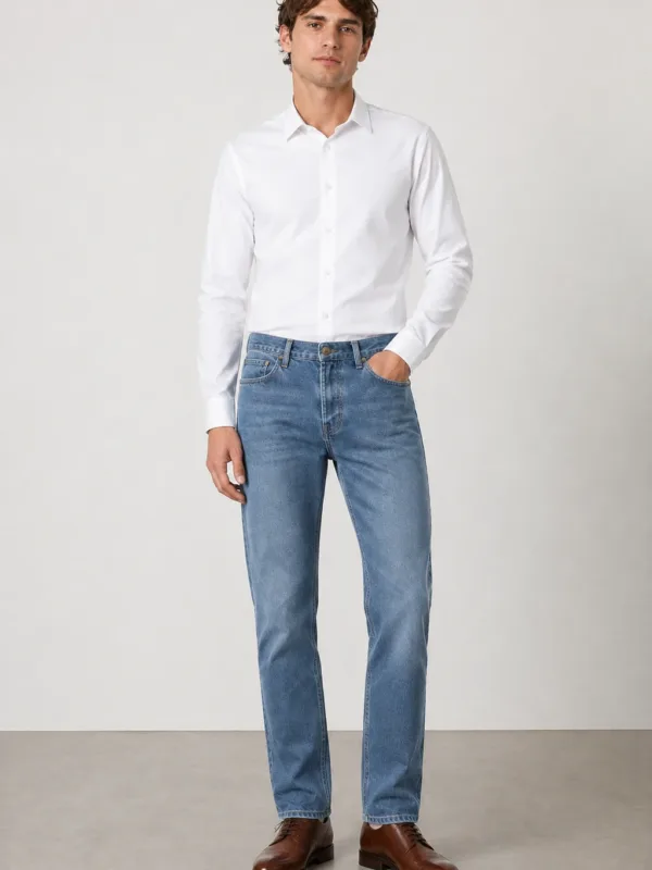 Jean sur-mesure regular homme taille basse – Graphite Motion | HOLDENIM