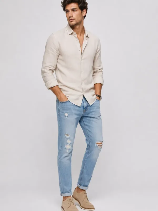 Jean sur-mesure slim homme taille basse – Skyline Fit | HOLDENIM