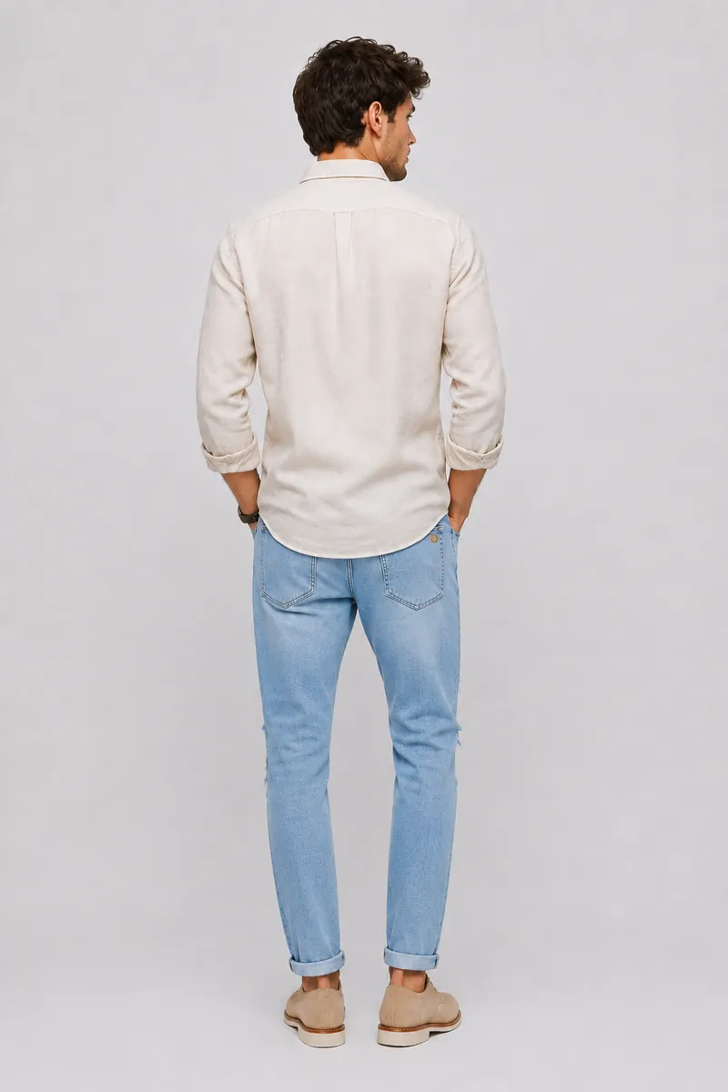 Jean sur-mesure slim homme taille basse – Skyline Fit | HOLDENIM - SC101 - Vue 2