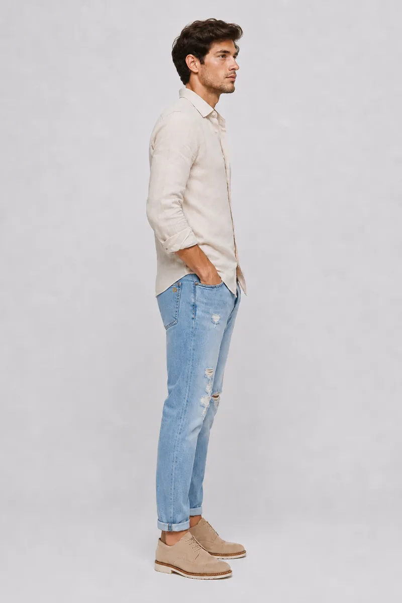 Jean sur-mesure slim homme taille basse – Skyline Fit | HOLDENIM - SC101 - Vue 3
