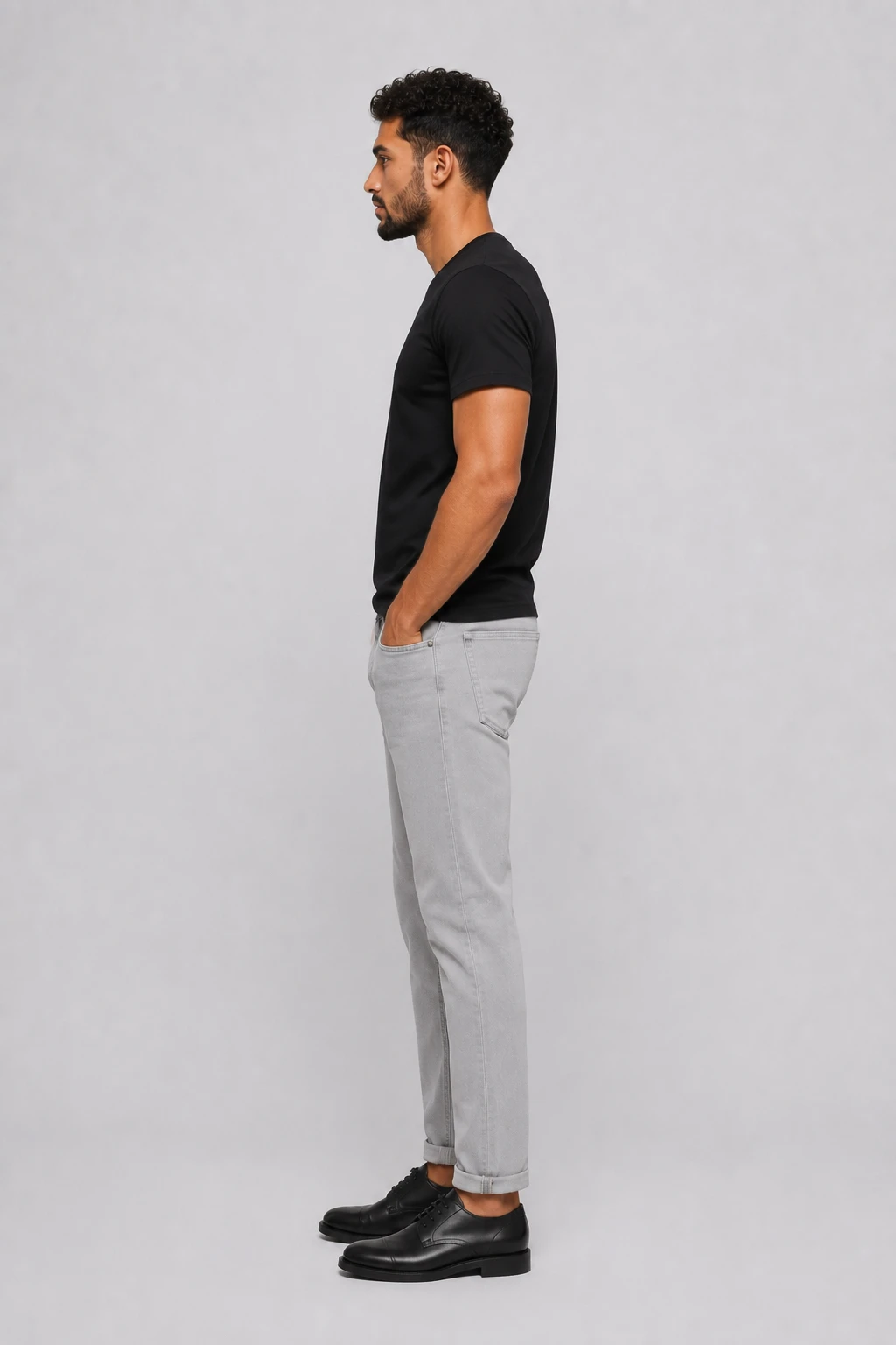 Jean sur-mesure slim homme taille basse – Silver Edge | HOLDENIM - SC102 - Vue 3