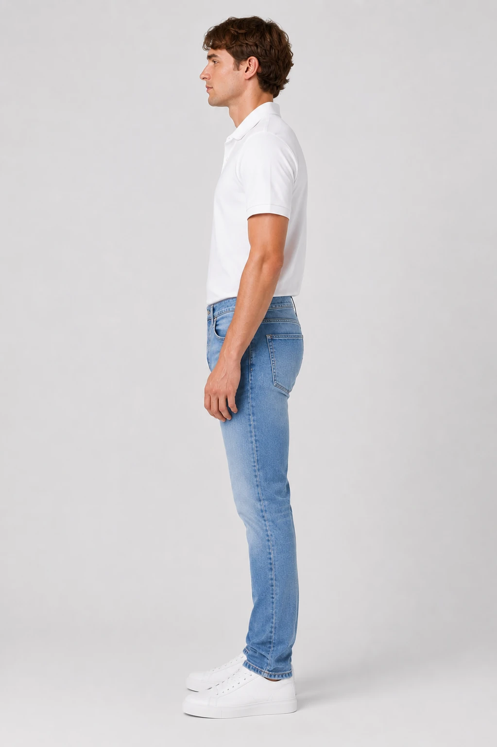 Jean sur-mesure slim homme taille haute – Midnight Fit | HOLDENIM - SC105 - Vue 3