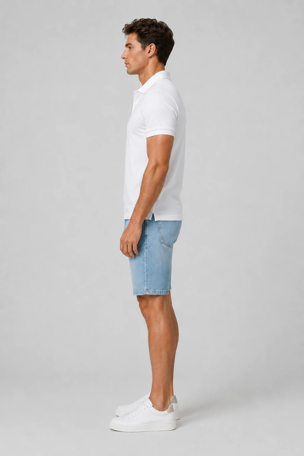 Short en jean sur-mesure homme taille moyenne – Coastal Ease | HOLDENIM - SR302 - Vue 3