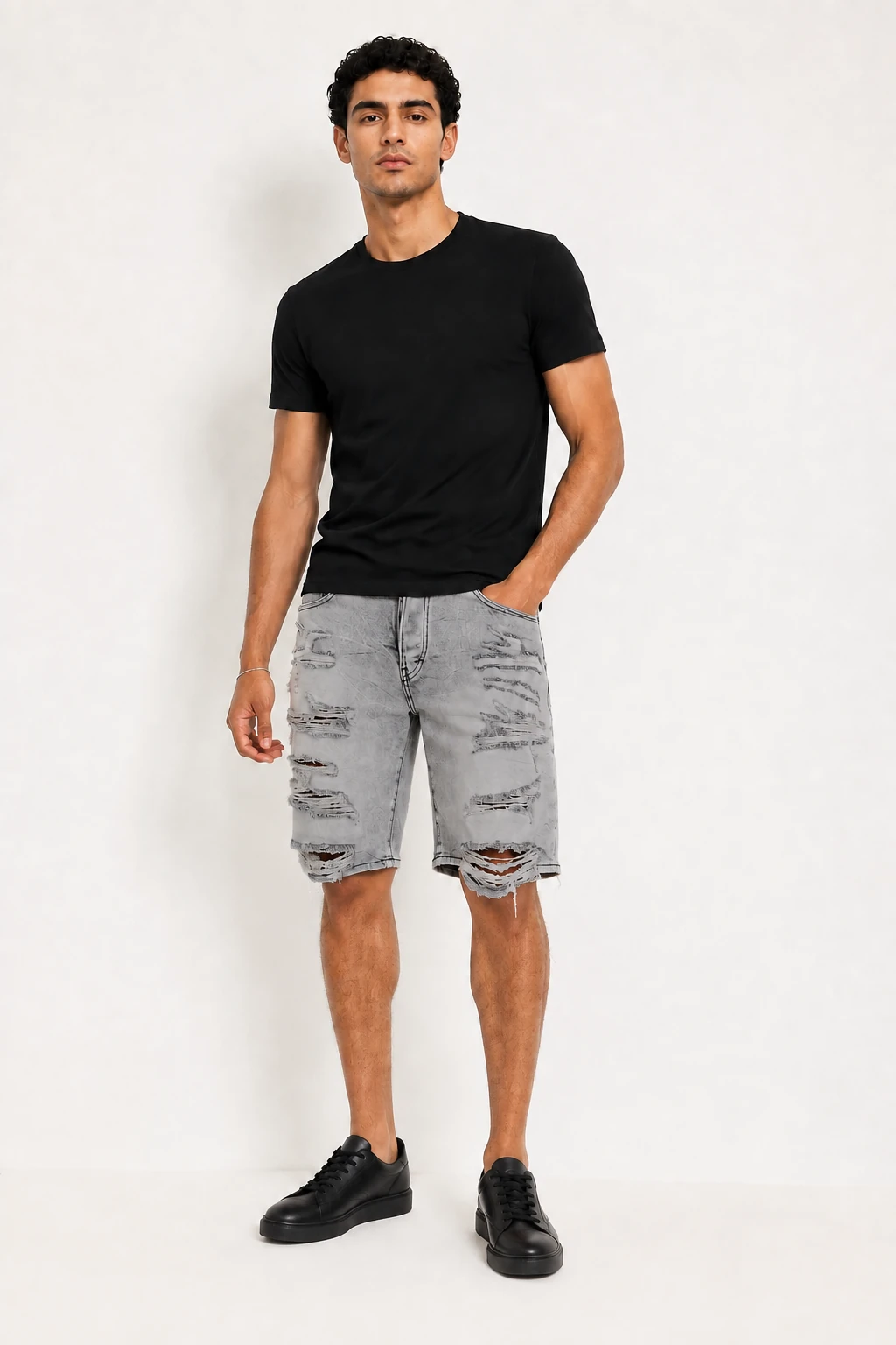 Short en jean sur-mesure homme taille haute – Urban Coast | HOLDENIM - SR303 - Vue 1