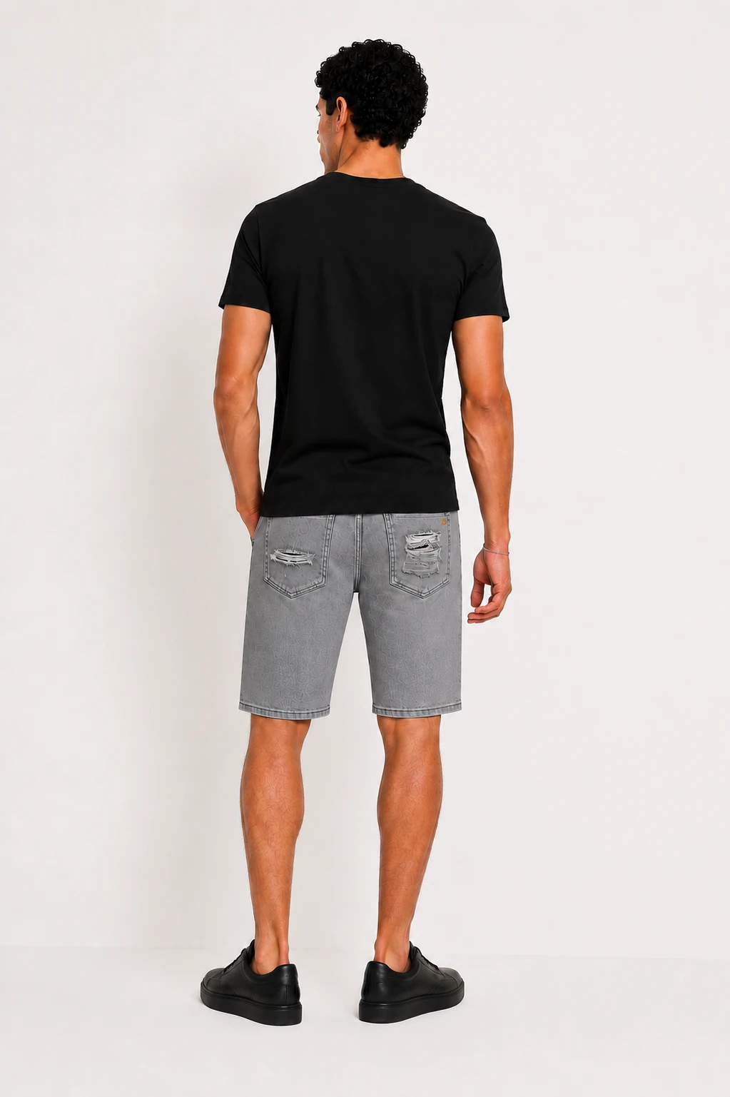 Short en jean sur-mesure homme taille haute – Urban Coast | HOLDENIM - SR303 - Vue 2
