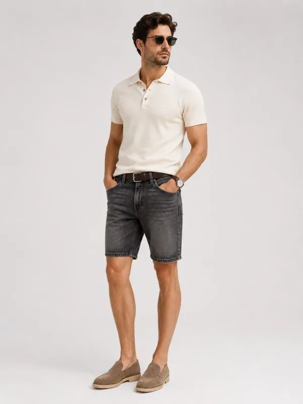 Short en jean sur-mesure homme taille moyenne – Blue Horizon | HOLDENIM