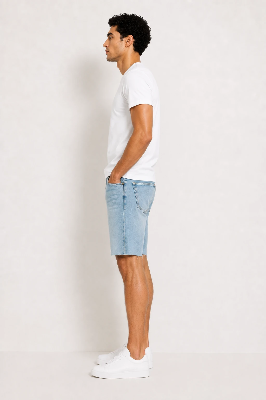 Short en jean sur-mesure homme taille basse – Free Motion | HOLDENIM - SR305 - Vue 3